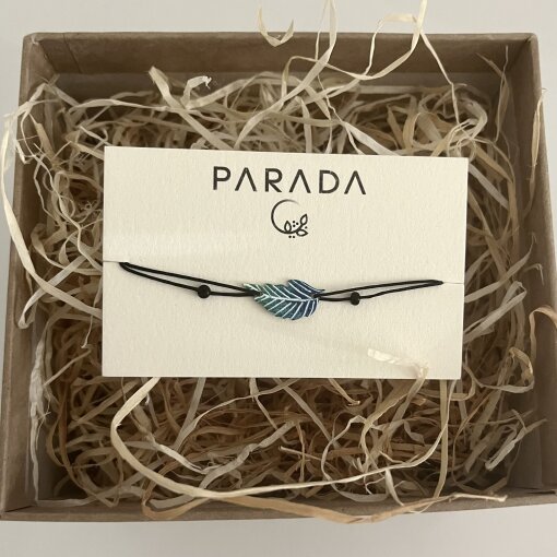 náramek Modré pírko